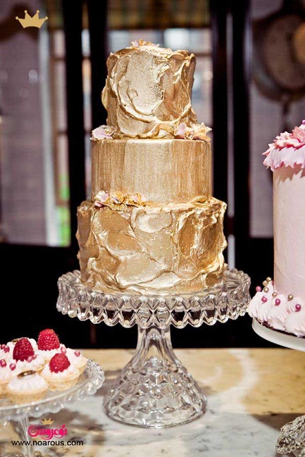 آلبوم کیک عروسی طلایی