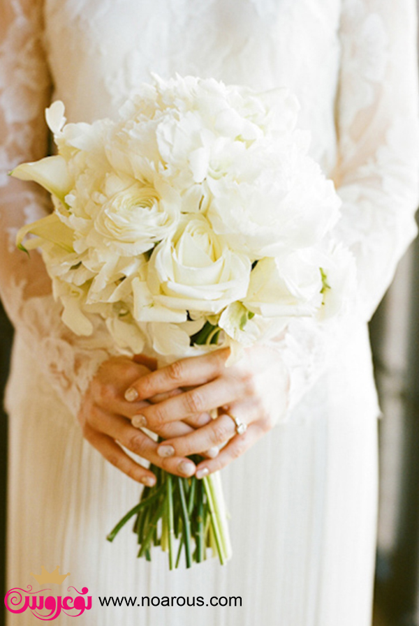 آلبوم دسته گل سفید برای عروس