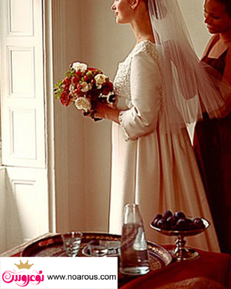 آلبوم عکس دسته گل رنگی عروس