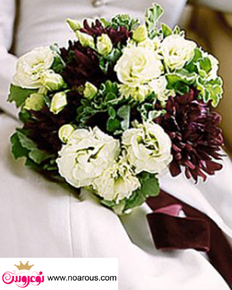 آلبوم عکس دسته گل رنگی عروس