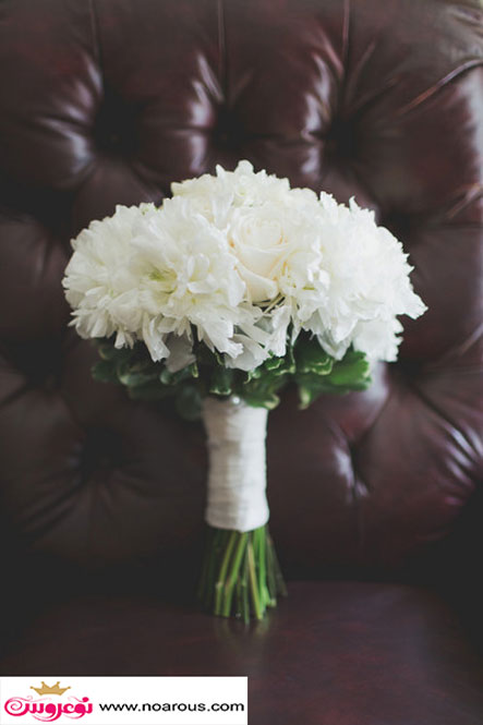 آلبوم عکس دسته گل های سفید عروس