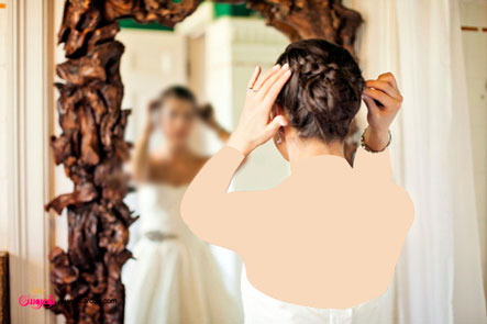آلبوم عکس مدل موهای ساده عروس