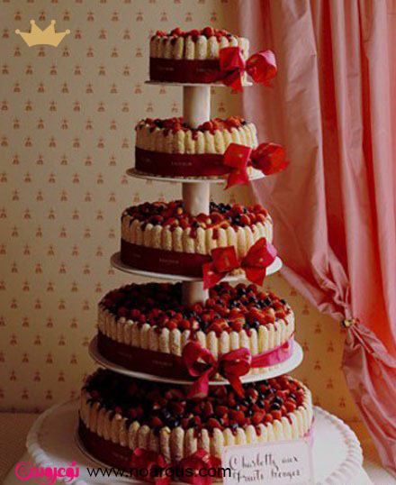آلبوم عکس کیک عروسی میوه ای