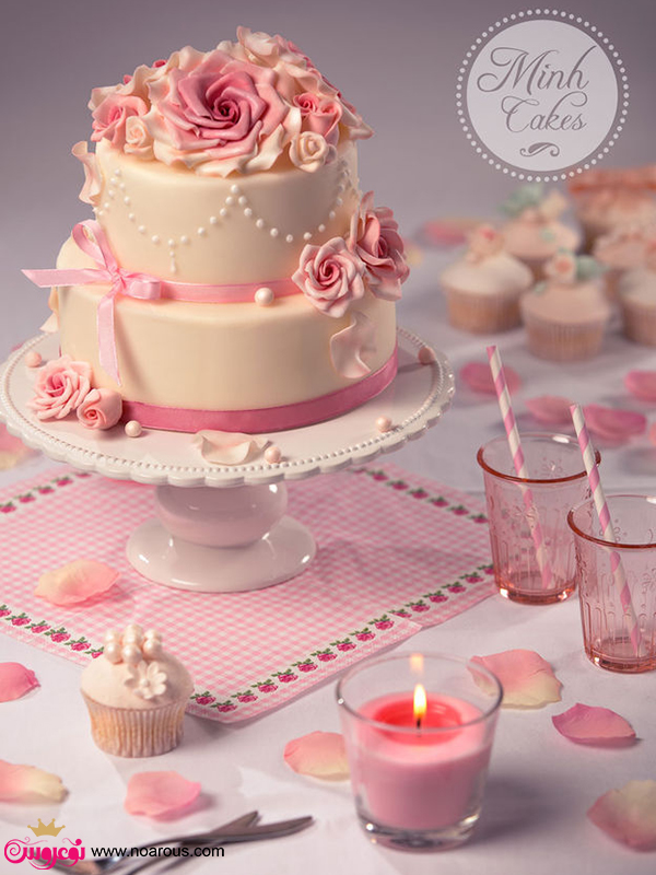 آلبوم کیک های عروسی رمانتیک