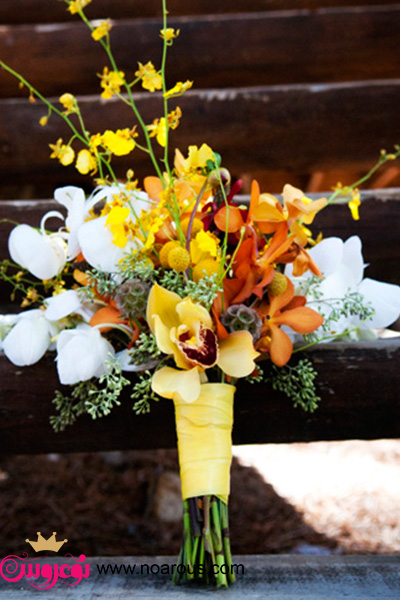 ایده هایی برای دسته گل های پاییزی عروس