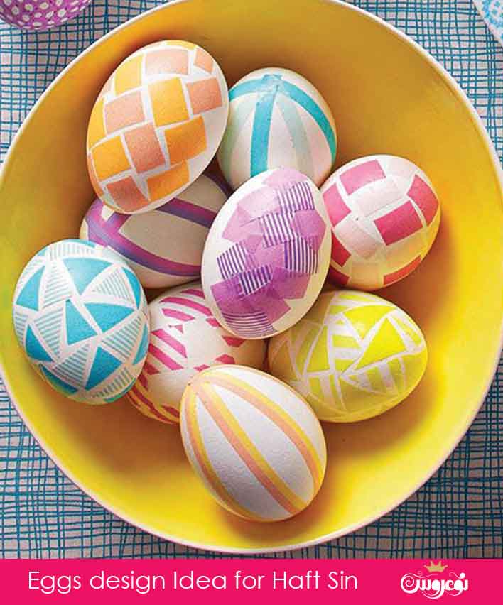 تخم مرغ‌های هفت‌سین را رنگ آمیزی کنید