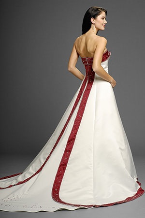 گالری عکس مدل لباس عروس با تم رنگی