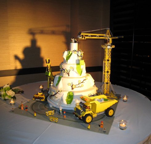 کیک عروسی برای مهندس های عمران