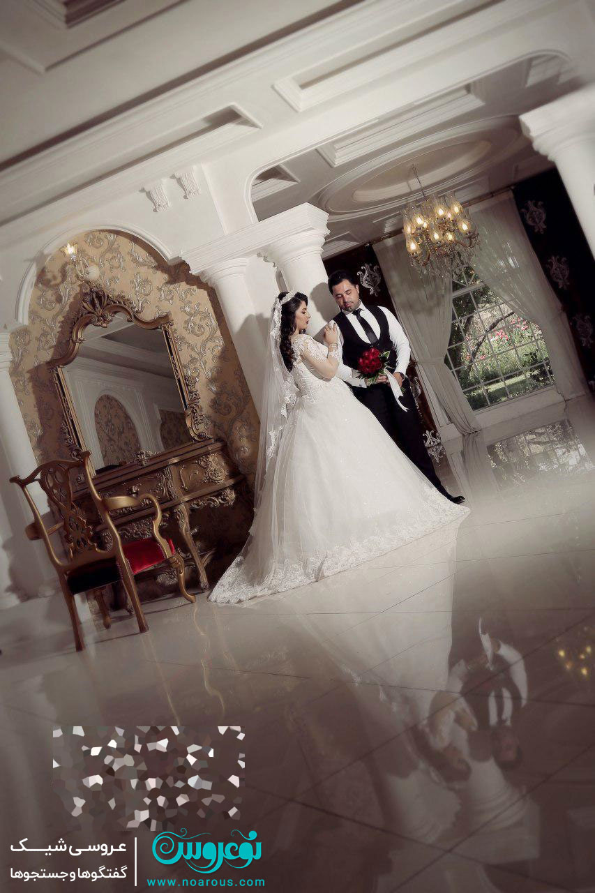 عکس عروس و داماد در تالار، عروس و داماد در عمارت